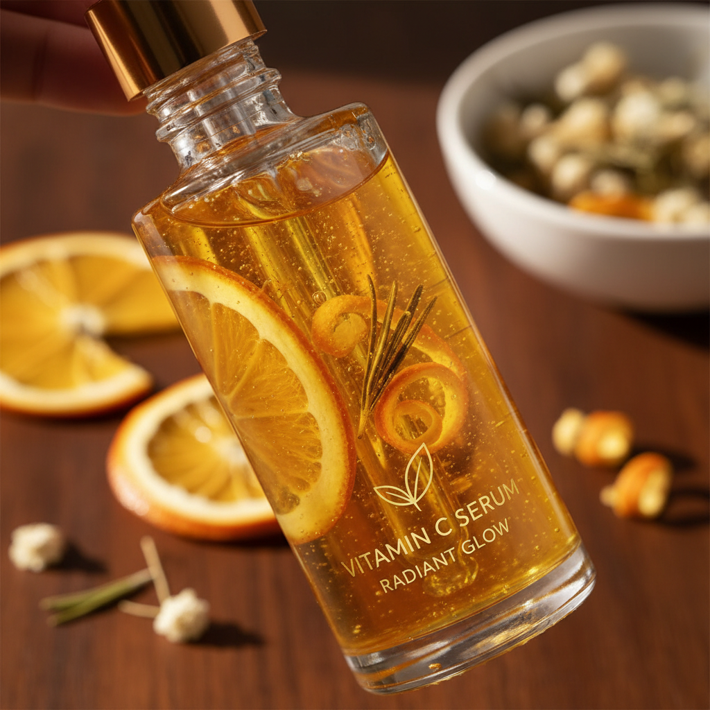 Sérum doré avec oranges et vitamine C