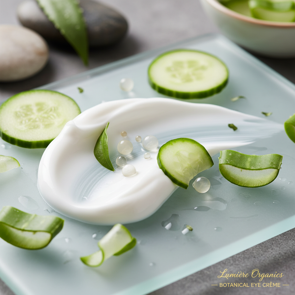 Texture et ingrédients naturels de la crème