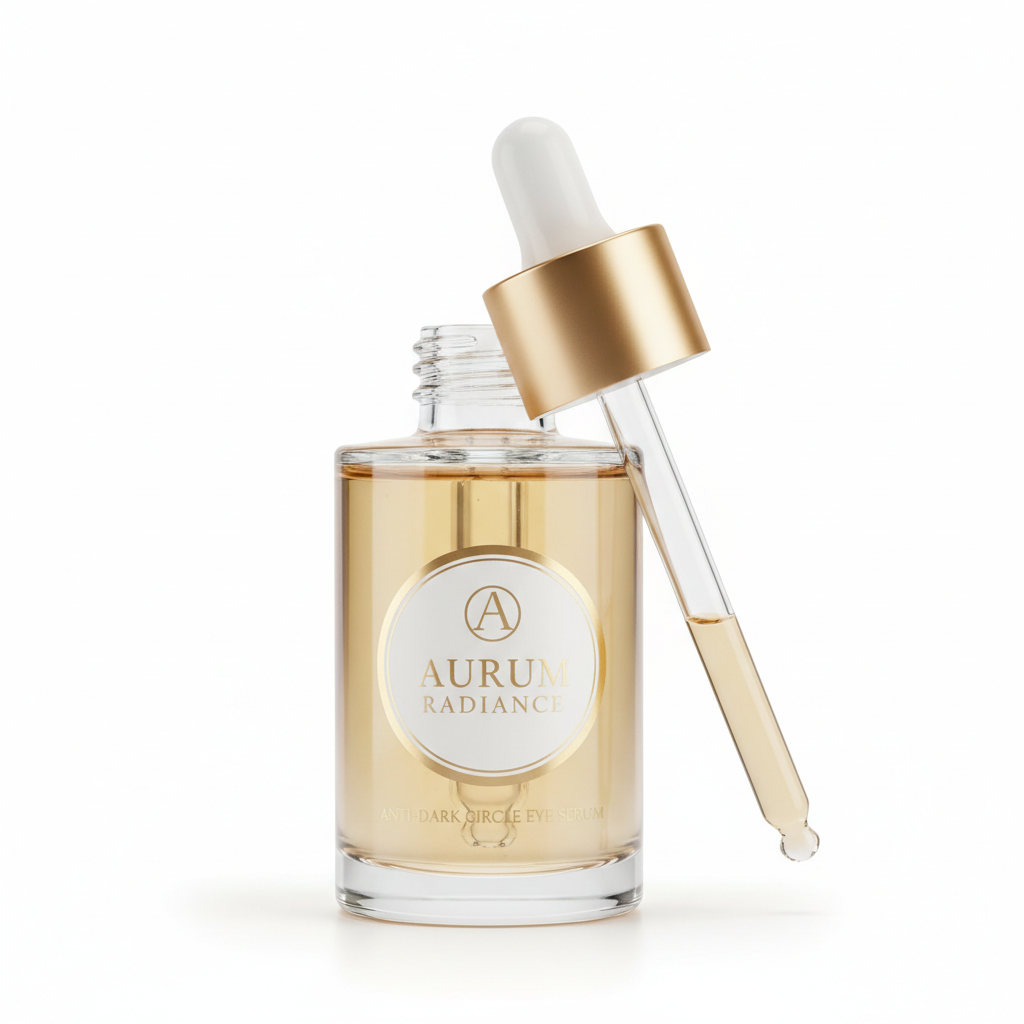 Sérum yeux anti-cernes - flacon pipette doré