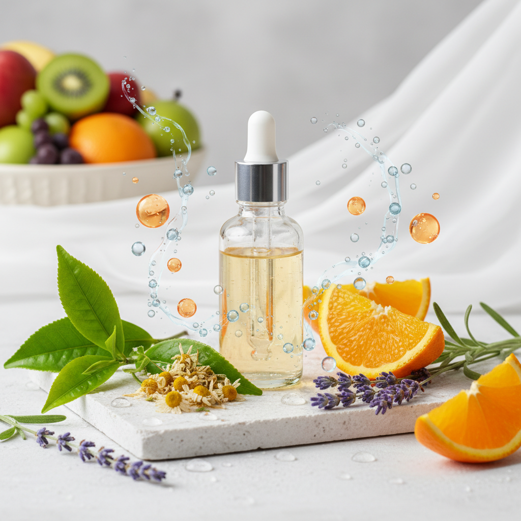 Ingrédients naturels de la crème