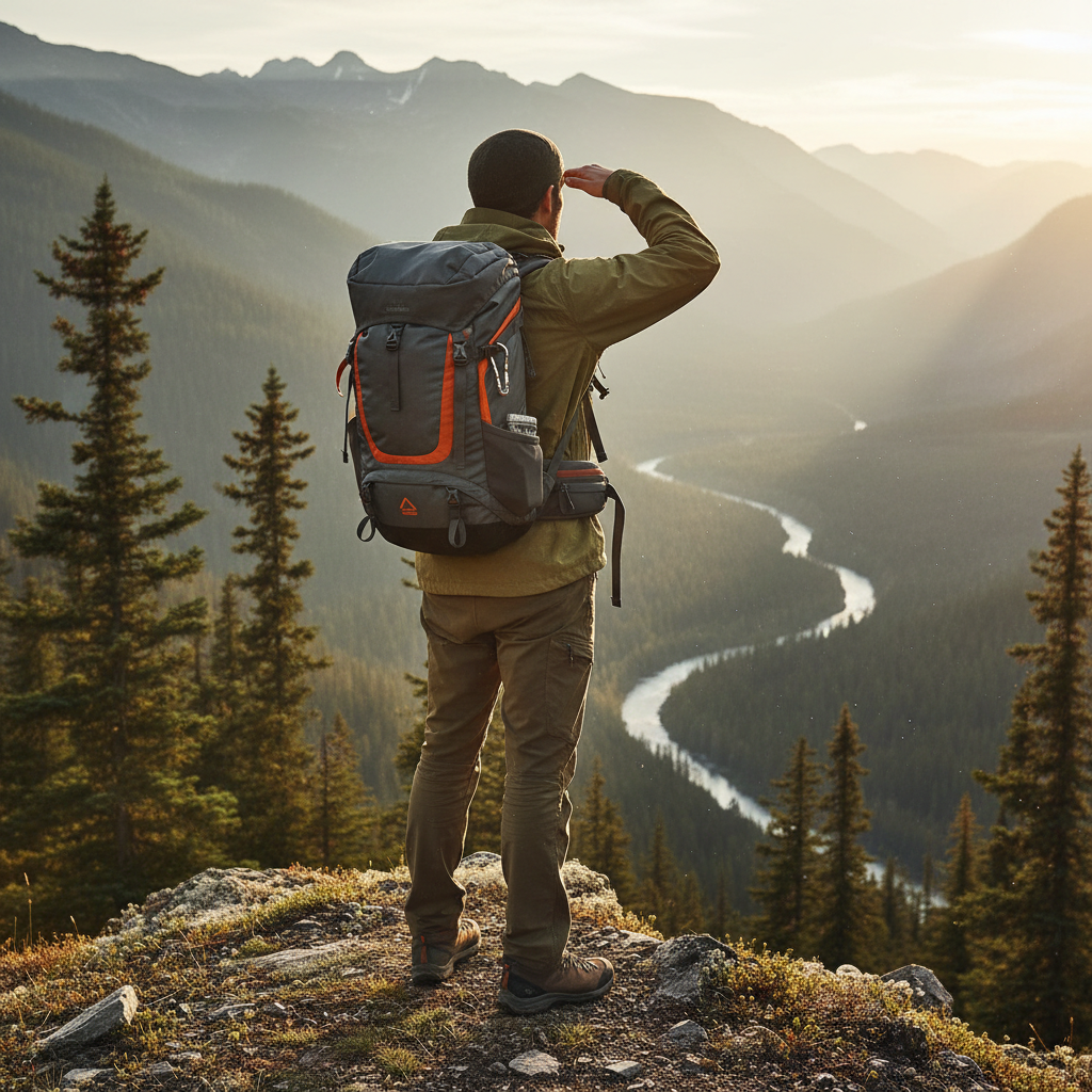 Sac à dos en situation outdoor